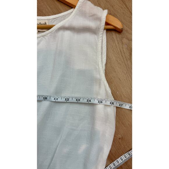 Mollusk Polly Top – White – Size M – Relaxed Elastic-Waist Summer Top - Picture 8 of 8